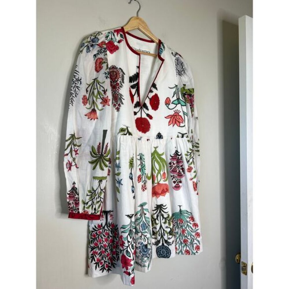 NEW Alix of Bohemian Winslow Flower Show Mini Dress Multi Color Size: Medium - Picture 3 of 7